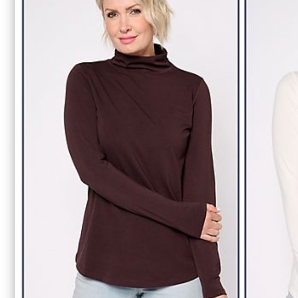 Belle by Kim Gravel turtleneck/mock neck pullover - Picture 7 of 9